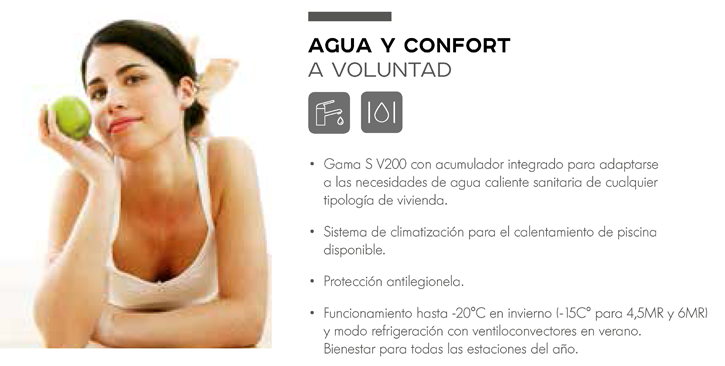 Agua y confort a voluntad