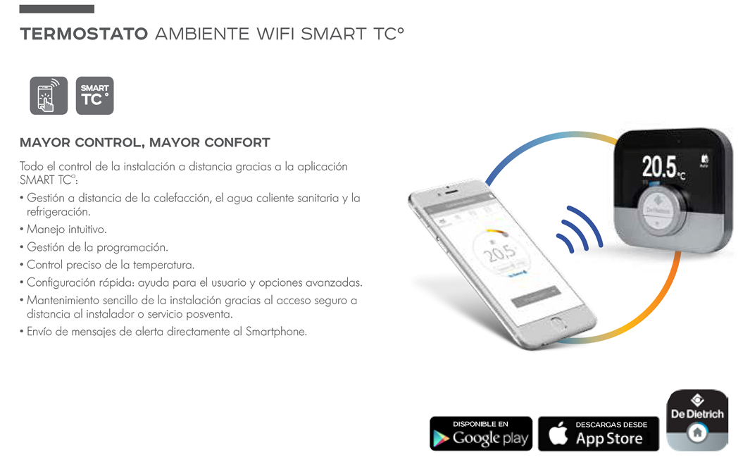 TERMOSTATO AMBIENTE WIFI SMART TC°